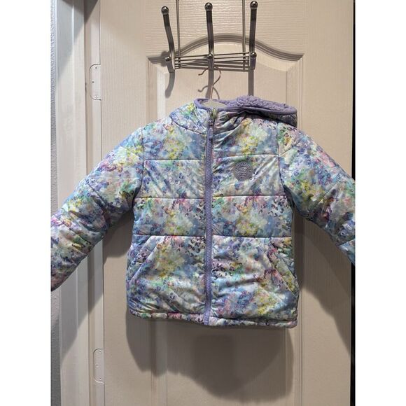 ZeroXposur Other - ZerOxPOSUr Toddler, Girls Purple Flower, Print Watermark, Winter Zip Coat W Hood